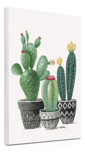 Pósters Botánicos Minimalistas Arizona Cactus Boho Wall Art 