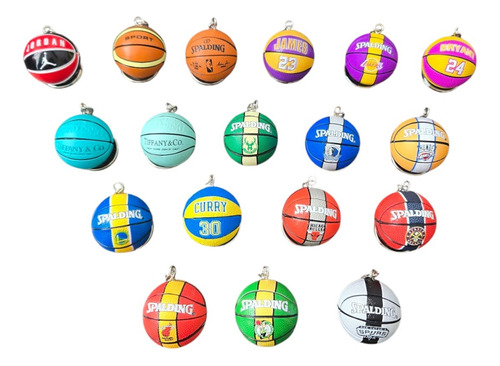 Llavero Balón De Basquetbol Nba Colección Dije Accesorio Chicago Bulls