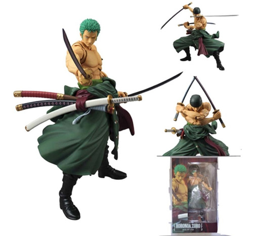 Brinquedo Modelo One Piece Roronoa Zoro Action Heroes De 18