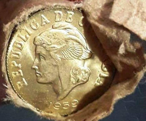 Turro De 50 Monedas Ii (2) Centavos 1959 Unc