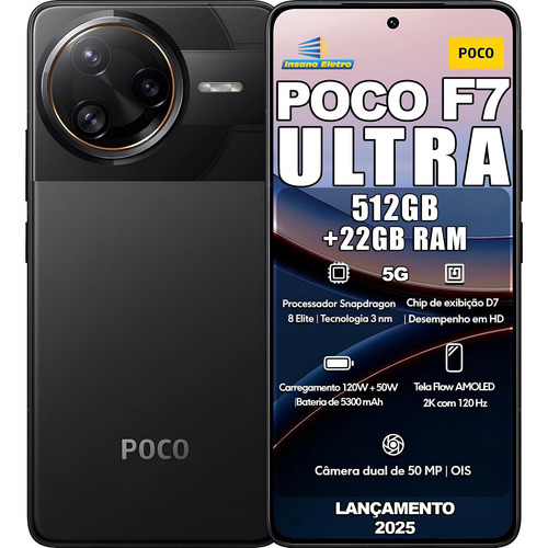 Xiaomi Global Poco F7 Ultra 512gb 16+6 Ram 5g Nfc Lançamento
