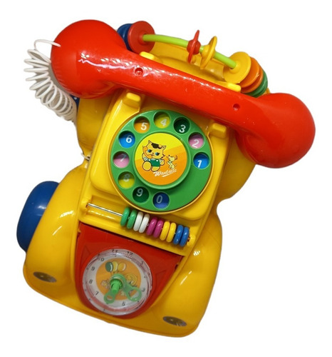 Imagen 2 de 4 de Teléfono De Arrastre Juguete Didactico Diseño Auto Para Niño