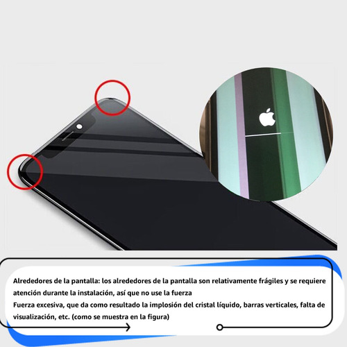 Pantalla Táctil Lcd Para iPhone 8 Negro A1863 A1905 A1906 (Usado)