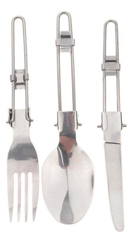 De Cubiertos Plegables De 3 Piezas Tenedor Para Picnic De