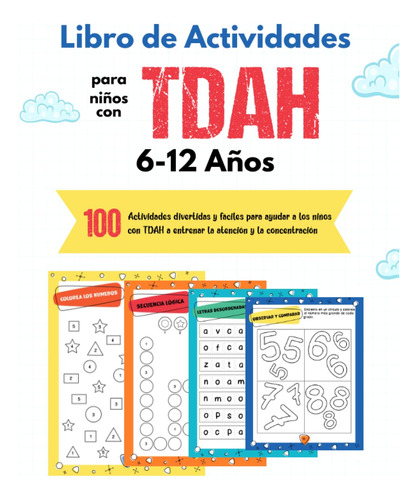 Libro De Actividades Para Niños Con Tdah: En Español