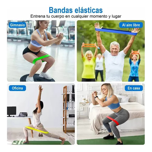 Ligas Resistencia 5 Bandas Elasticas De Ejercicio Yog