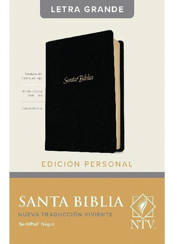 Biblia Letra Grande Ntv, Edición Personal, Imit Piel Negro