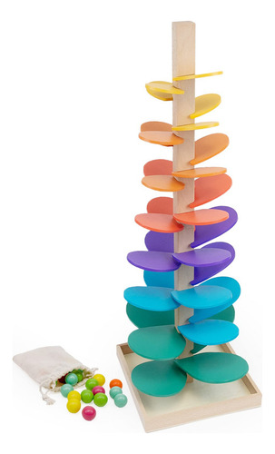 Kit De Árbol Musical Race And Chase Rainbow Con 30 Bolas De