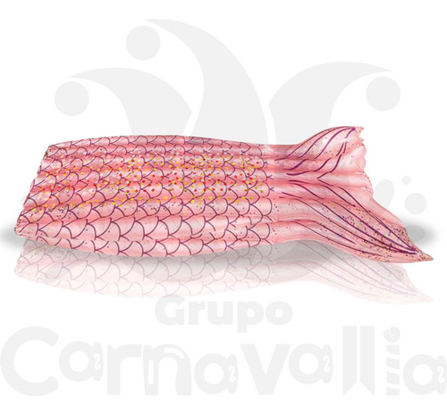 Inflable Cola Sirena Rosa Colchon Flotador Alberca Salvavida