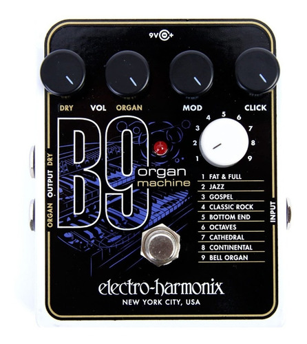 Pedal de efeito Electro-Harmonix Organ Machine B9  preto