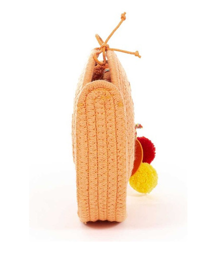 Bolsa Crossbody Cloe Girls Tejido Color Naranja