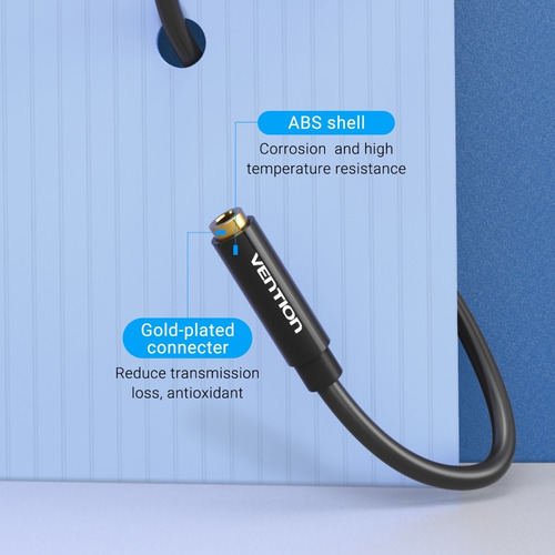 Cable Extension Audio Vention Auxiliar 3.5mm 1m 10 Piezas