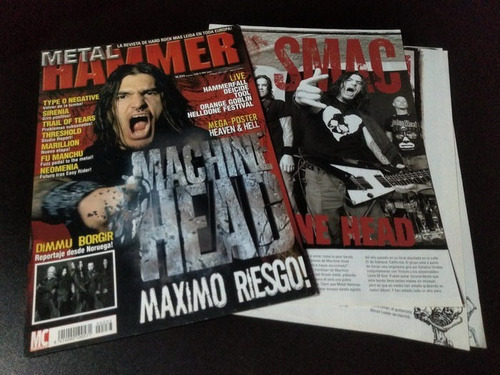 Machine Head * Tapa Y Nota Revista Metal Hammer 233 * 2007