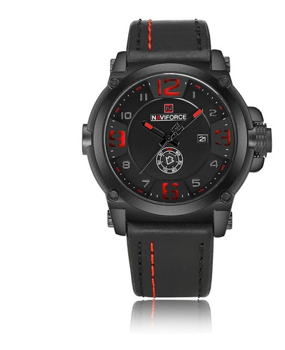 Relógio Masculino Militar Esportivo Naviforce Pulseira 9099