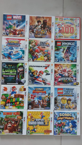 Juego Nintendo 3ds Super Mario Smash Luigi Sonic Varios Mas