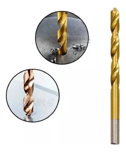 Broca De Aço Rápido - Haste Cilíndrica Para Metal 6,0mm Mtx