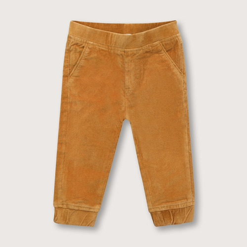 Pantalón Niño Jogger Cotelé Terracota (6 Meses A 4 Años)