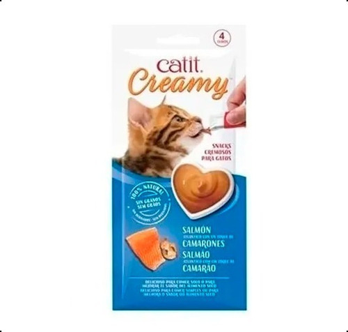 Snacks Golosinas Para Gatos Cremosos Catit Creamy X 1 Sobre