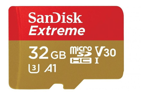 Memoria Flash Sandisk Extreme, 32gb Microsdhc Uhs-i Clase 10