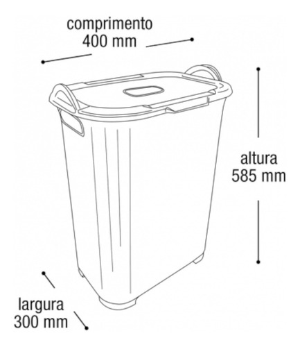 Imagem 2 de 5 de Cesto Para Roupas Roupeiro Organizador Rattan Vime 50 Litros