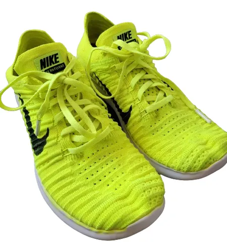 Tenis Nike Free Rn Flyknit Verde Lim n Talla 25.5 Mx 8.5 Us