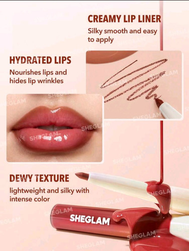 Lápiz Delineador De Labios Y Gloss 2 En 1 Sheglam