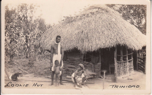 Antigua Postal Etnica Trinidad Tobago Coolie Hut Choza Palma