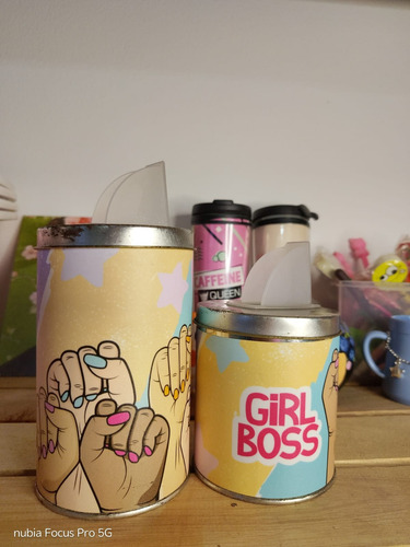 Kit Mate Yerbero Azucarero Set Latas Yerba Y Azucar Outlet Girl Boss Outlet