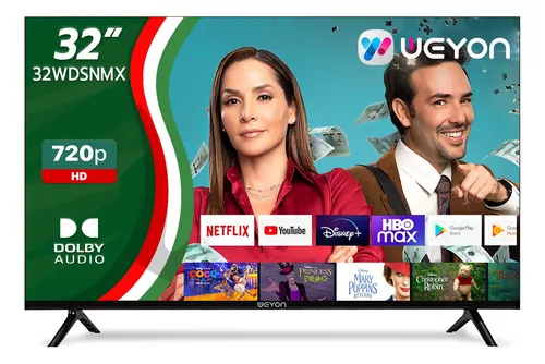 WEYON Smart TV Pantalla Television 32 Pulgadas Android TV, HD