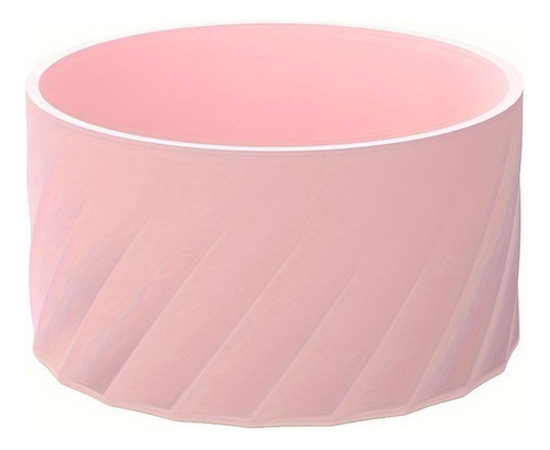 Capa De Silicone Compatível Com Garrafa Stanley Queencher Rosa Claro Texturizado