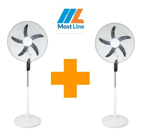 Combo X2 Ventiladores Mostline 20 Pulgadas Aspas Plástico