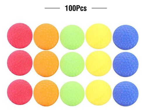 //w Paquete De 100 Bolas De Bala For Nerf Rival Zeus Apollo