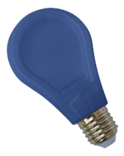 Lámpara Led Slim A70 Policarbonato E27 9w Color Azul Tbcin