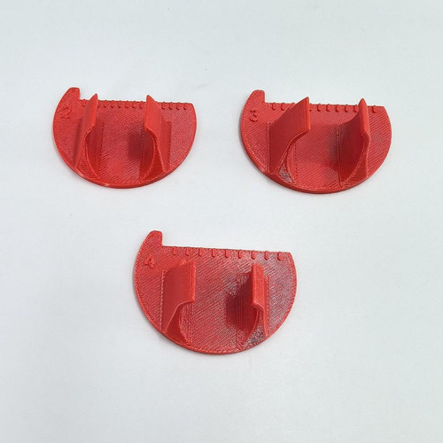 Herramienta De Calibre De Coser 3pcs, Herramienta De Rojo