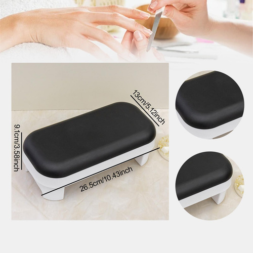 Almohada Manicura Desmontable Con En De La Uña, Negro