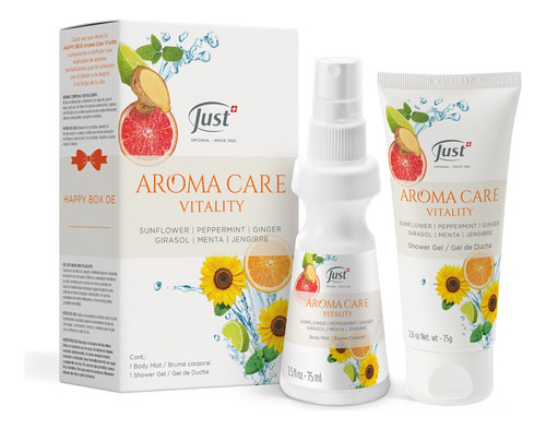 Aroma Care Vitality Just Happy Box Energía Alegría 