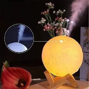 Imagen 3 de 3 de Lampara De Luna 3d Led Relieve Promocion