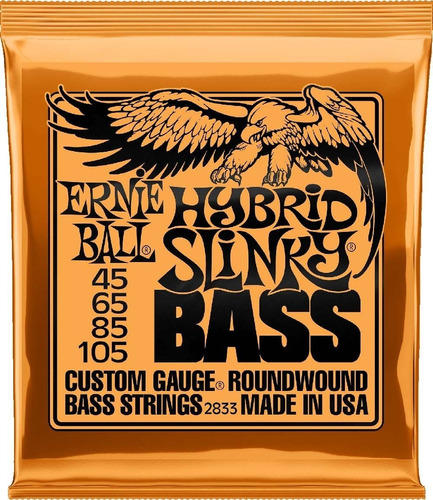 Ernie Ball Hybrid Slinky Bass Cuerdas Bajo 45-105