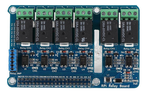 Placa De Expansión De 6 Canales 5a Rpi Para Raspberry