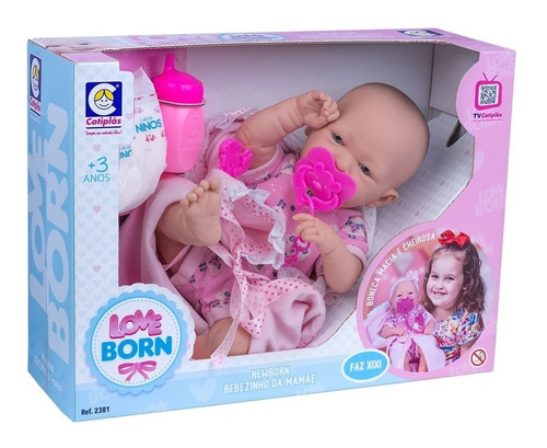 Boneca Love Born Bebezinho Da Mamãe - Cotiplas - 2381