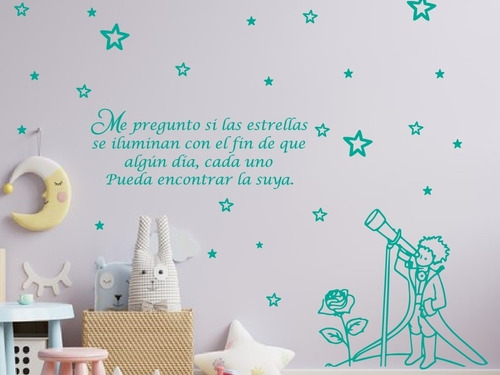 El Principito Frases Decorativas Para Dormitorio Infantil