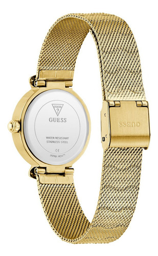 Reloj Guess Mujer Dorado Acero Inoxidable Mermaid Fondo Plateado