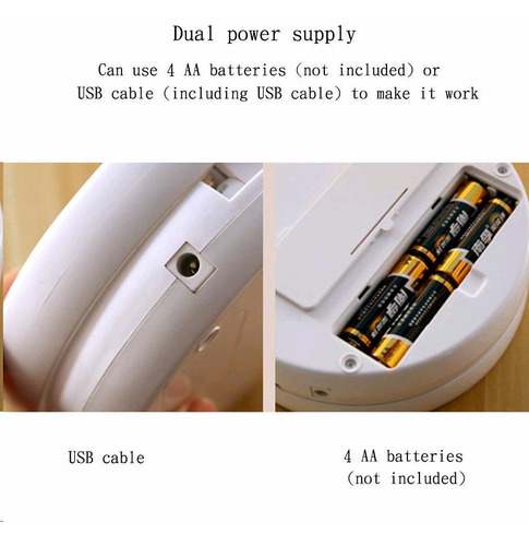 Espejo Luz Led Para Maquillaje De Tocador Plegable 10x