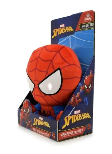 Peluche Spiderman C luz Mu eco 25 Cm Original Marvel Phiphi