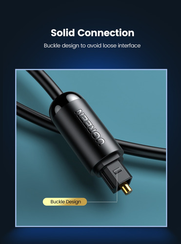 Cable Óptico De Audio Digital Ugreen Toslink 1 Metro