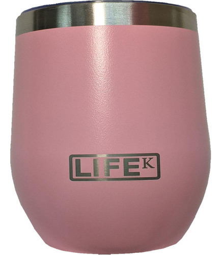 Copo Térmico Inox 354ml Aço Inox Com Parede Dupla Rosa Bebê