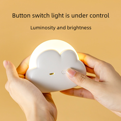 1w - White - Led Cloud Night Light Usb Rechargeable