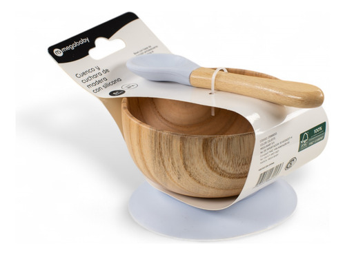 Set Bowl Base Antiderrame Cuchara De Silicona Bebés +6 Meses