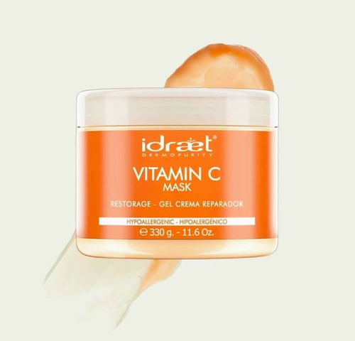 Vitamin C Mask Crema Gel Reparadora Idraet X 330gr. 