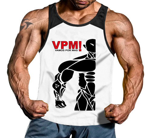 Musculosas Hombre Entrenamiento Liviana 2 Tonos Vpm! Genetic